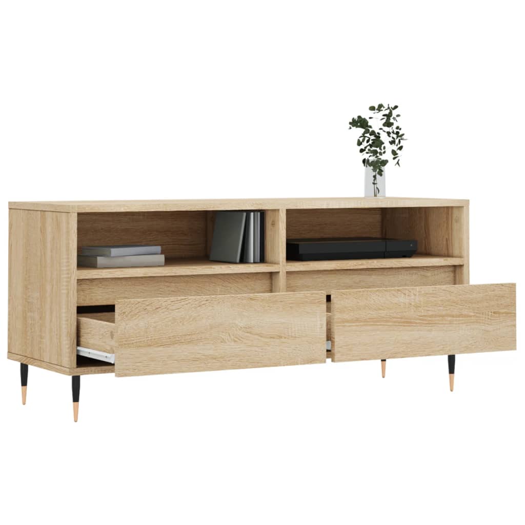 TV ormarić boja hrasta sonome 100x34,5x44,5cm konstruirano drvo