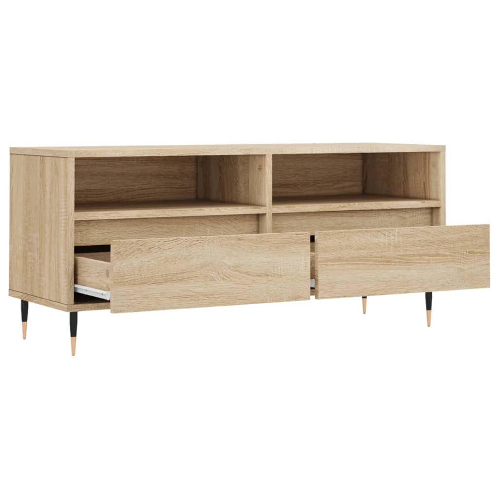 TV ormarić boja hrasta sonome 100x34,5x44,5cm konstruirano drvo