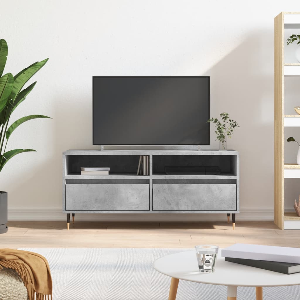 TV ormarić sivi Sonoma 100x34,5x44,5cm konstruirano drvo