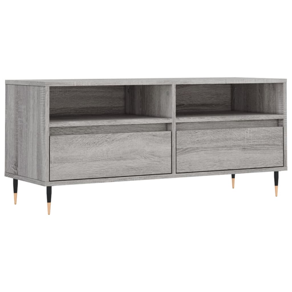 TV ormarić sivi Sonoma 100x34,5x44,5cm konstruirano drvo