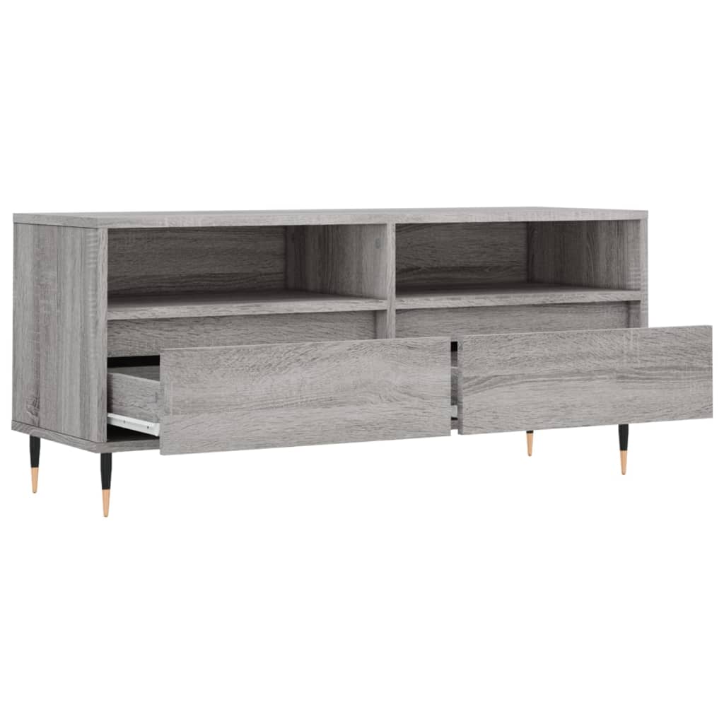 TV ormarić sivi Sonoma 100x34,5x44,5cm konstruirano drvo