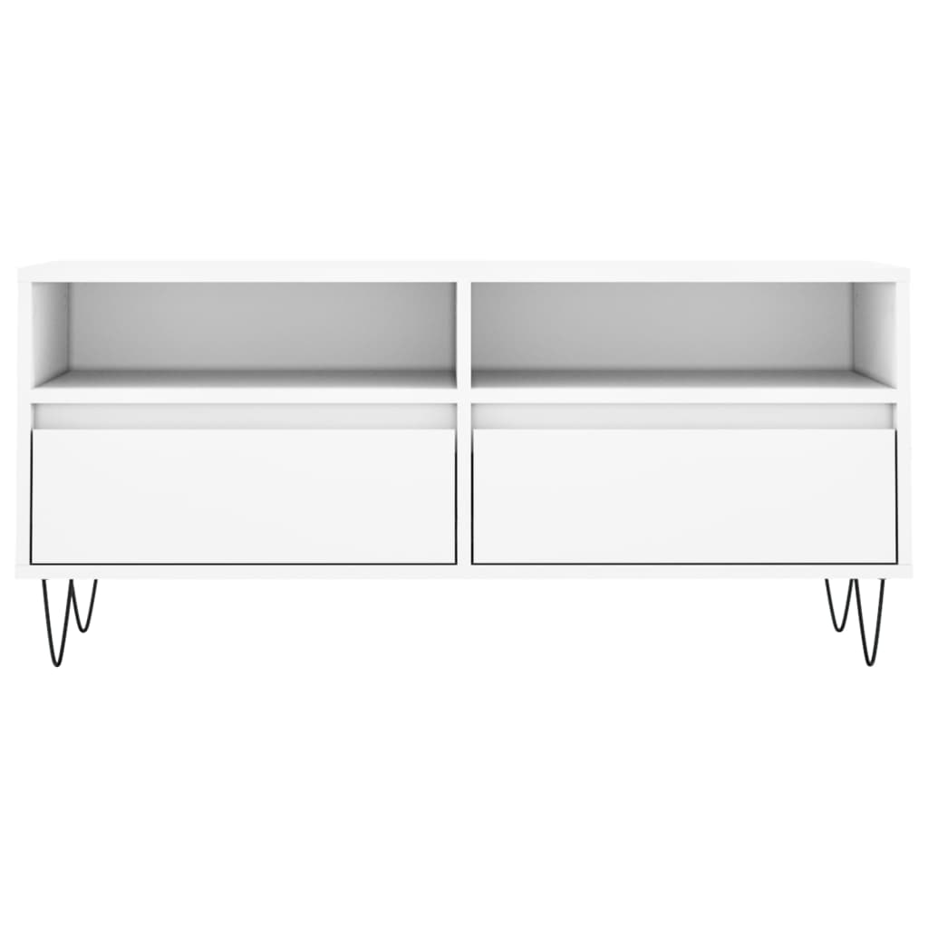 TV ormarić bijeli 100 x 34,5 x 44,5 cm od konstruiranog drva
