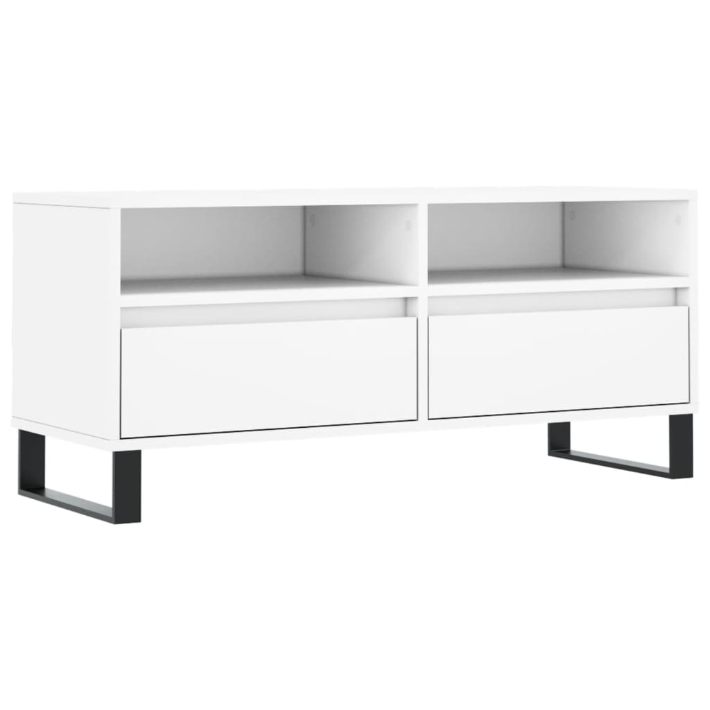TV ormarić bijeli 100 x 34,5 x 44,5 cm od konstruiranog drva