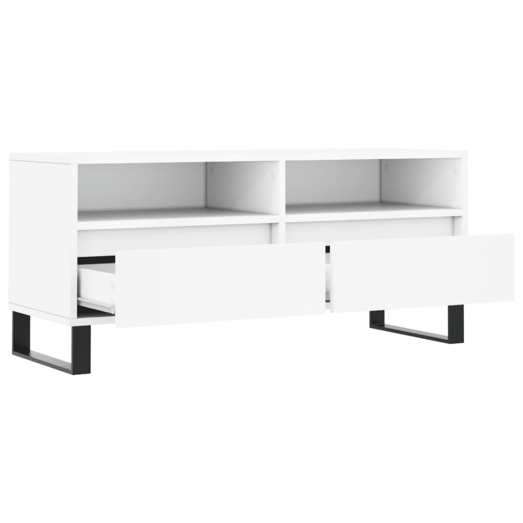 TV ormarić bijeli 100 x 34,5 x 44,5 cm od konstruiranog drva