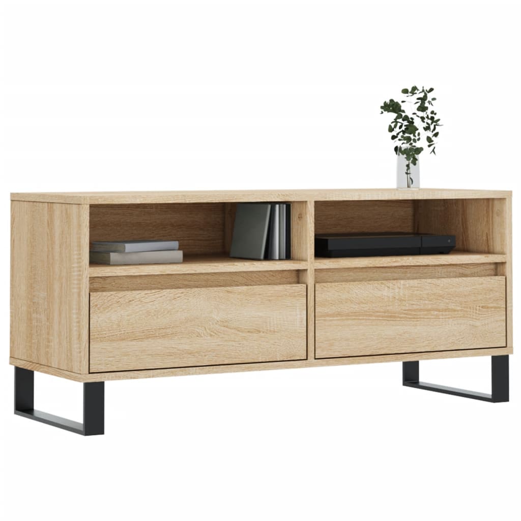 TV ormarić boja hrasta sonome 100x34,5x44,5cm konstruirano drvo