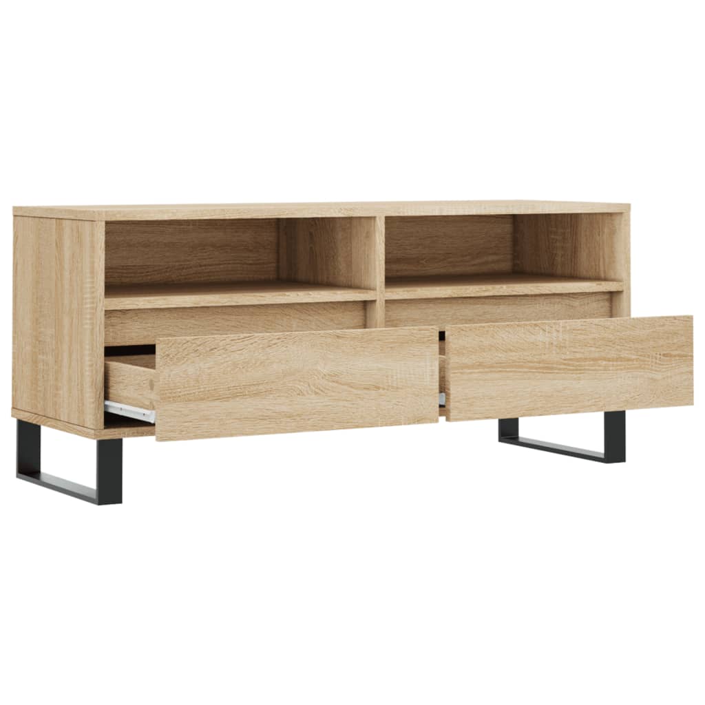 TV ormarić boja hrasta sonome 100x34,5x44,5cm konstruirano drvo