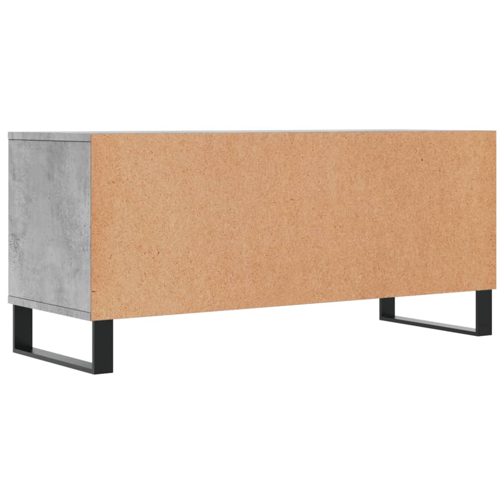 TV ormarić boja betona 100x34,5x44,5 cm od konstruiranog drva