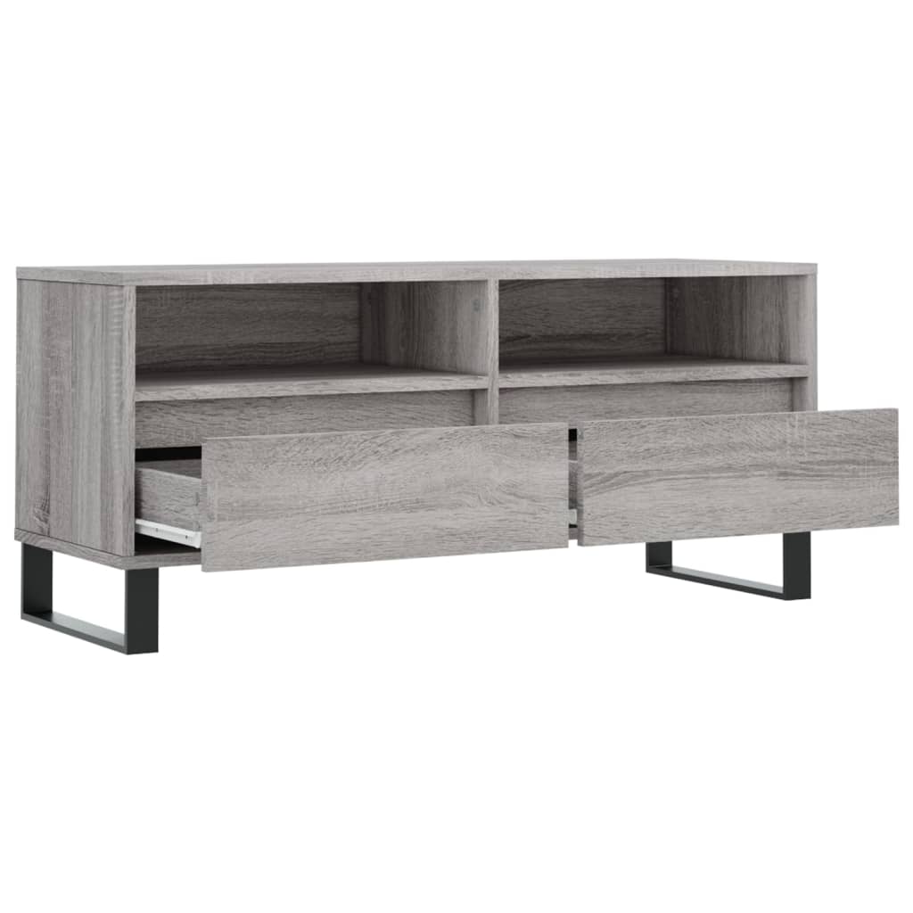 TV ormarić sivi Sonoma 100x34,5x44,5cm konstruirano drvo
