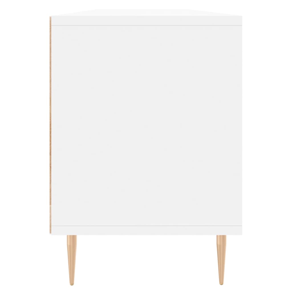 TV ormarić bijeli 150x30x44,5 cm od konstruiranog drva Bijela