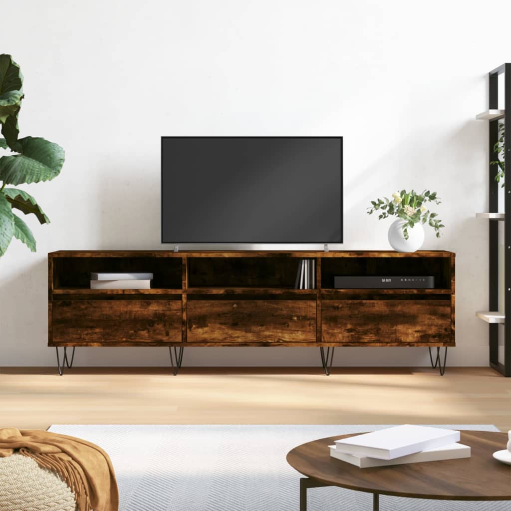 TV ormarić boja dimljenog hrasta 150x30x44,5 cm