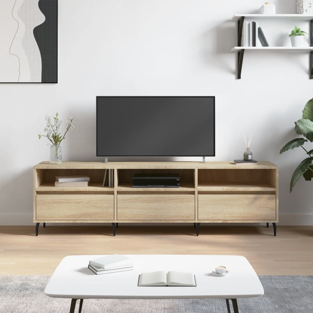 TV ormarić boja hrasta sonome 150x30x44,5 cm konstruirano drvo