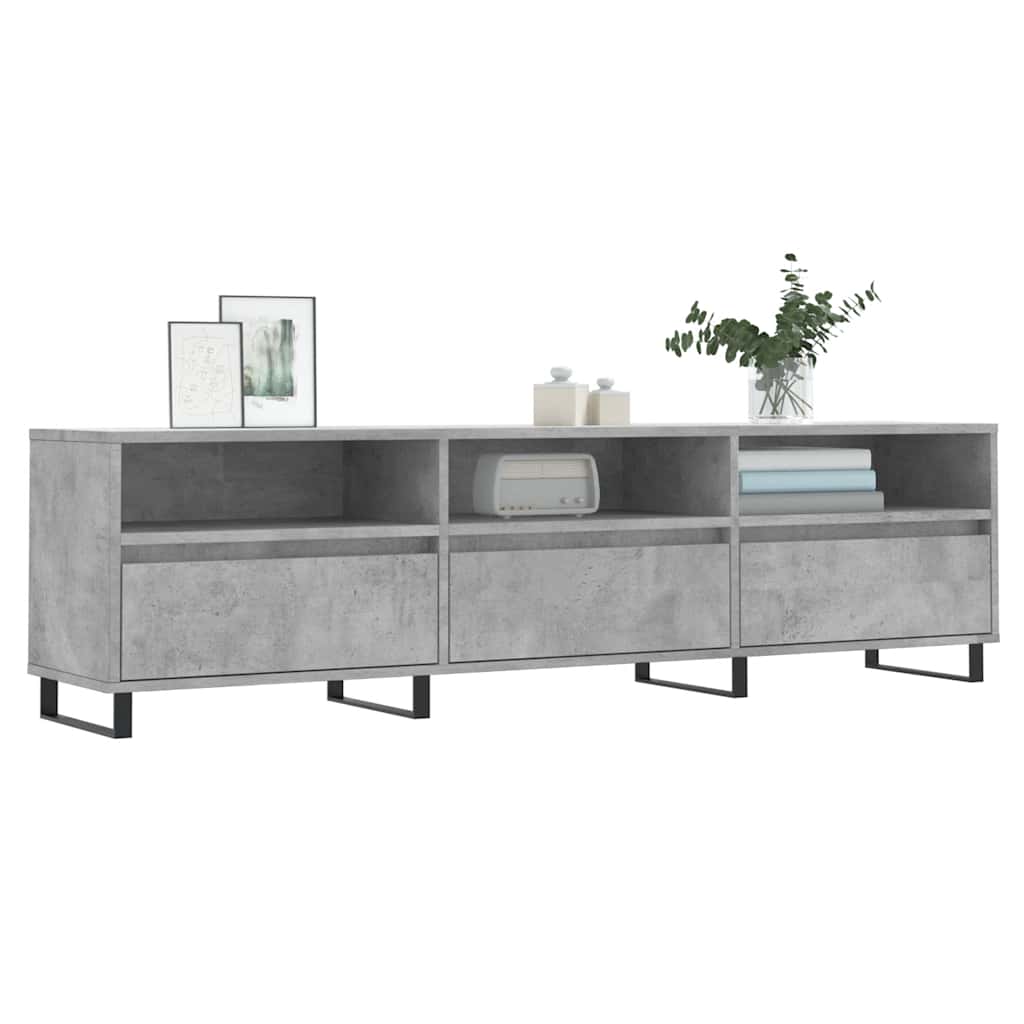 TV ormarić boja betona 150x30x44,5 cm od konstruiranog drva