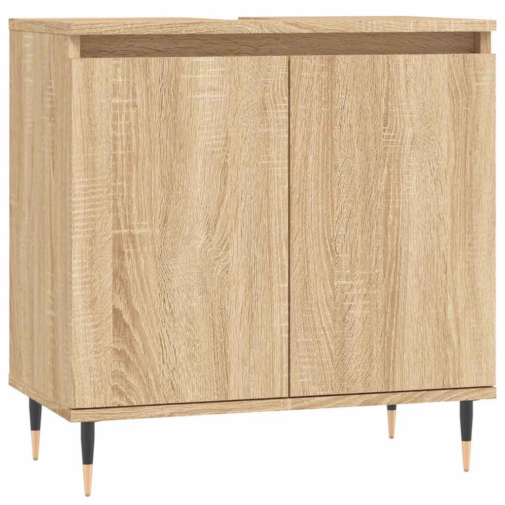 Kupaonski ormarić boja hrasta 58x33x60 cm konstruirano drvo