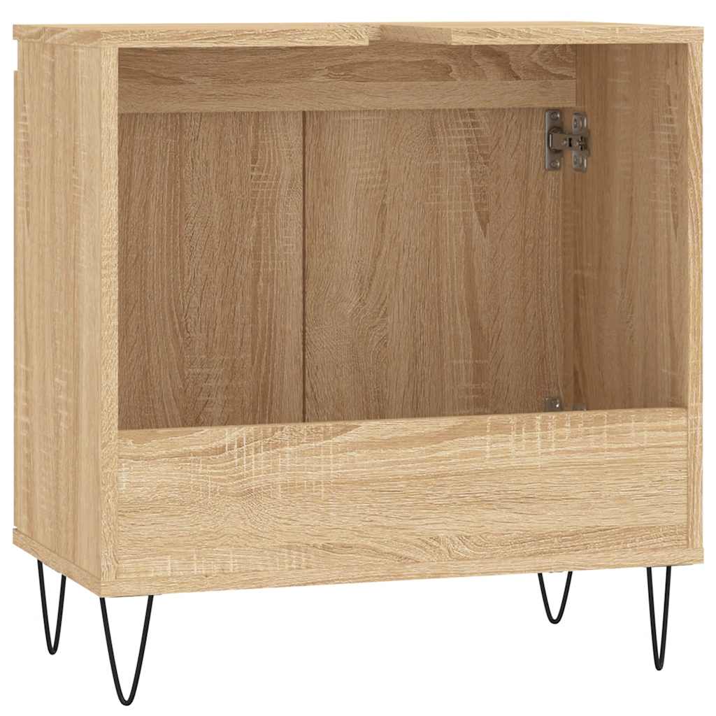 Kupaonski ormarić boja hrasta 58x33x60 cm konstruirano drvo