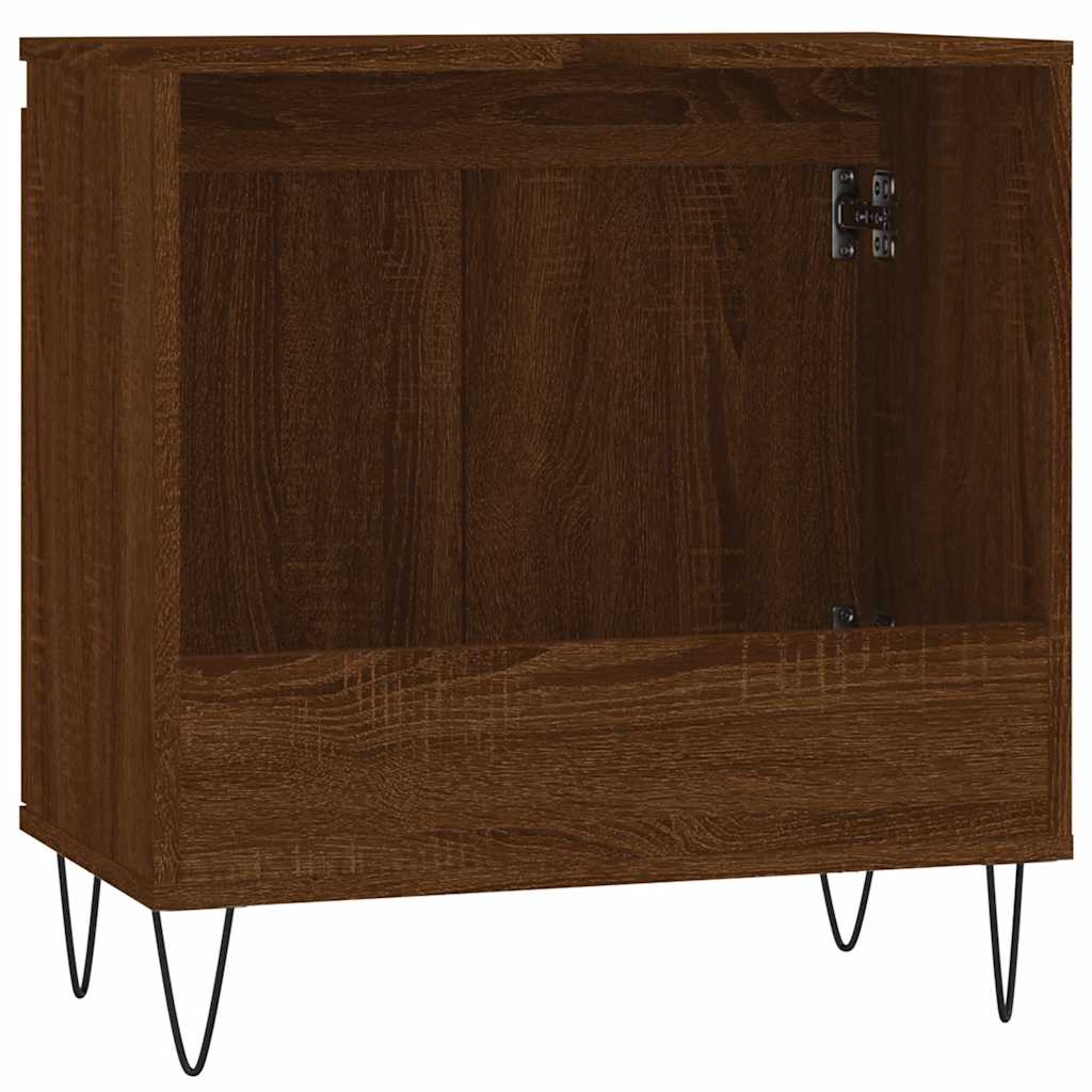 Kupaonski ormarić boja hrasta 58x33x60 cm konstruirano drvo