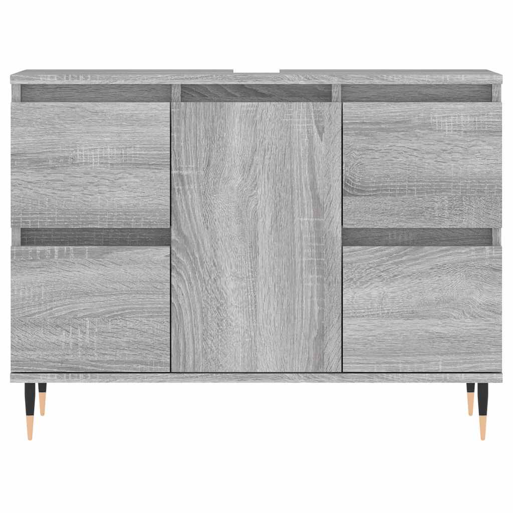 Kupaonski ormarić siva boja hrasta 80 x 33 x 60 cm drveni