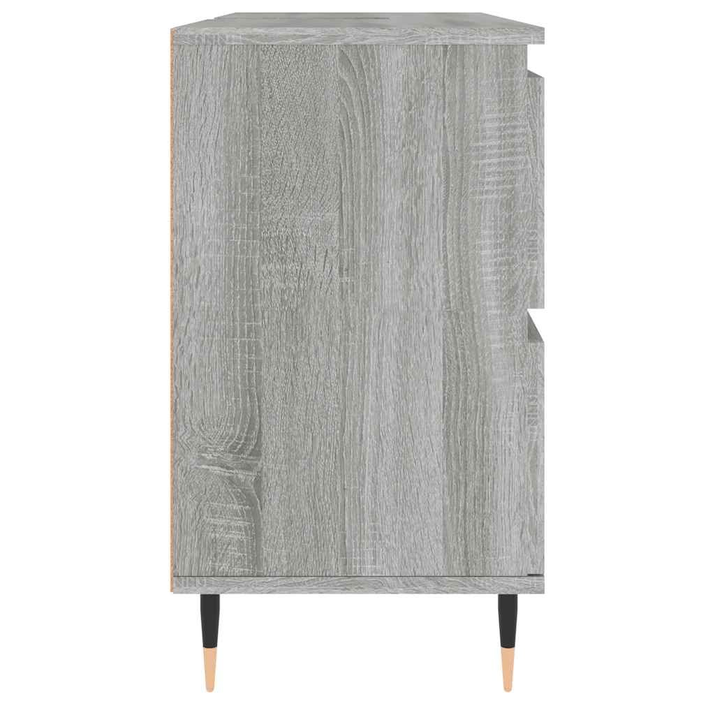 Kupaonski ormarić siva boja hrasta 80 x 33 x 60 cm drveni