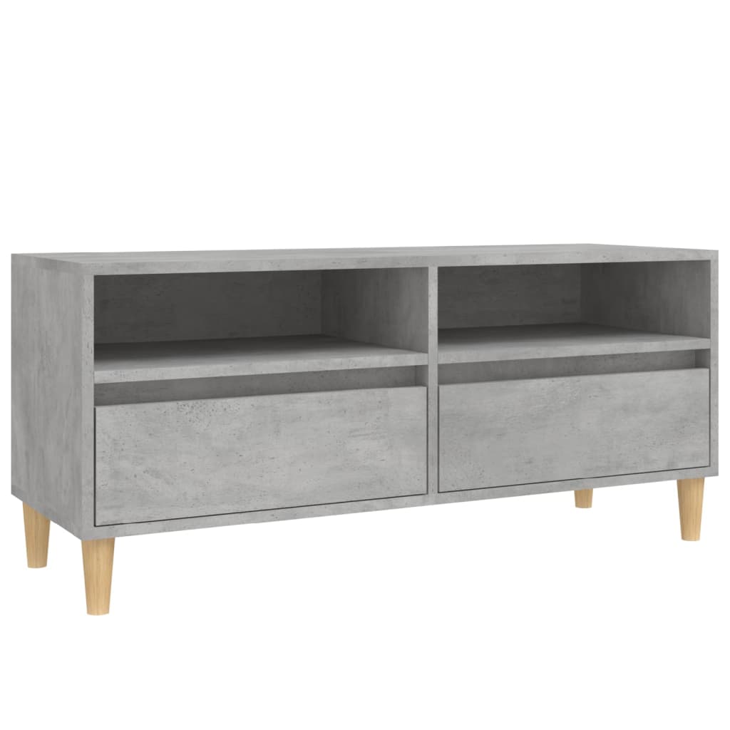 TV ormarić boja betona 100x34,5x44,5 cm od konstruiranog drva