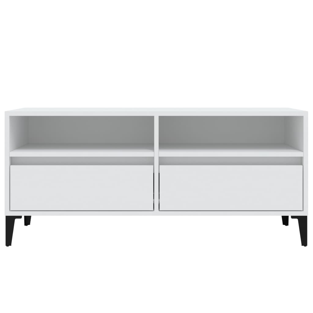 TV ormarić bijeli 100 x 34,5 x 44,5 cm od konstruiranog drva