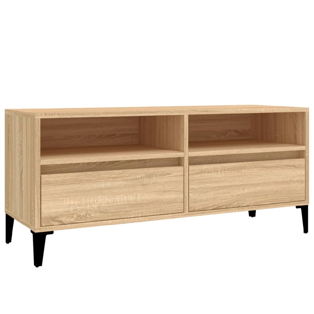 TV ormarić boja hrasta sonome 100x34,5x44,5cm konstruirano drvo