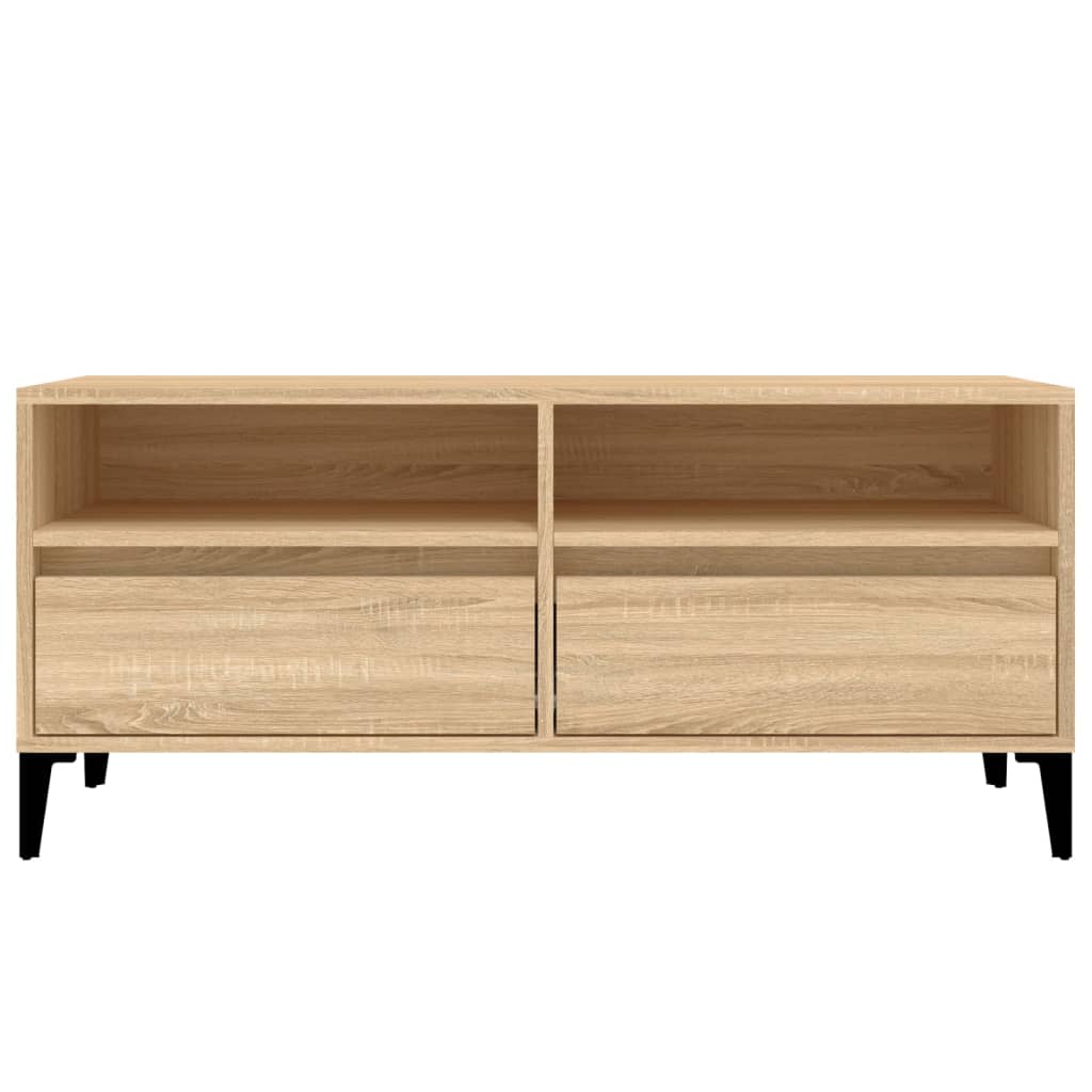 TV ormarić boja hrasta sonome 100x34,5x44,5cm konstruirano drvo