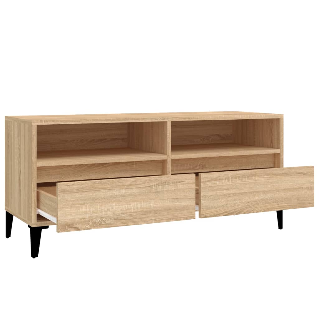 TV ormarić boja hrasta sonome 100x34,5x44,5cm konstruirano drvo