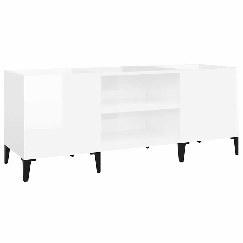 Ormarić za ploče sjajni bijeli 121x38x48 cm konstruirano drvo