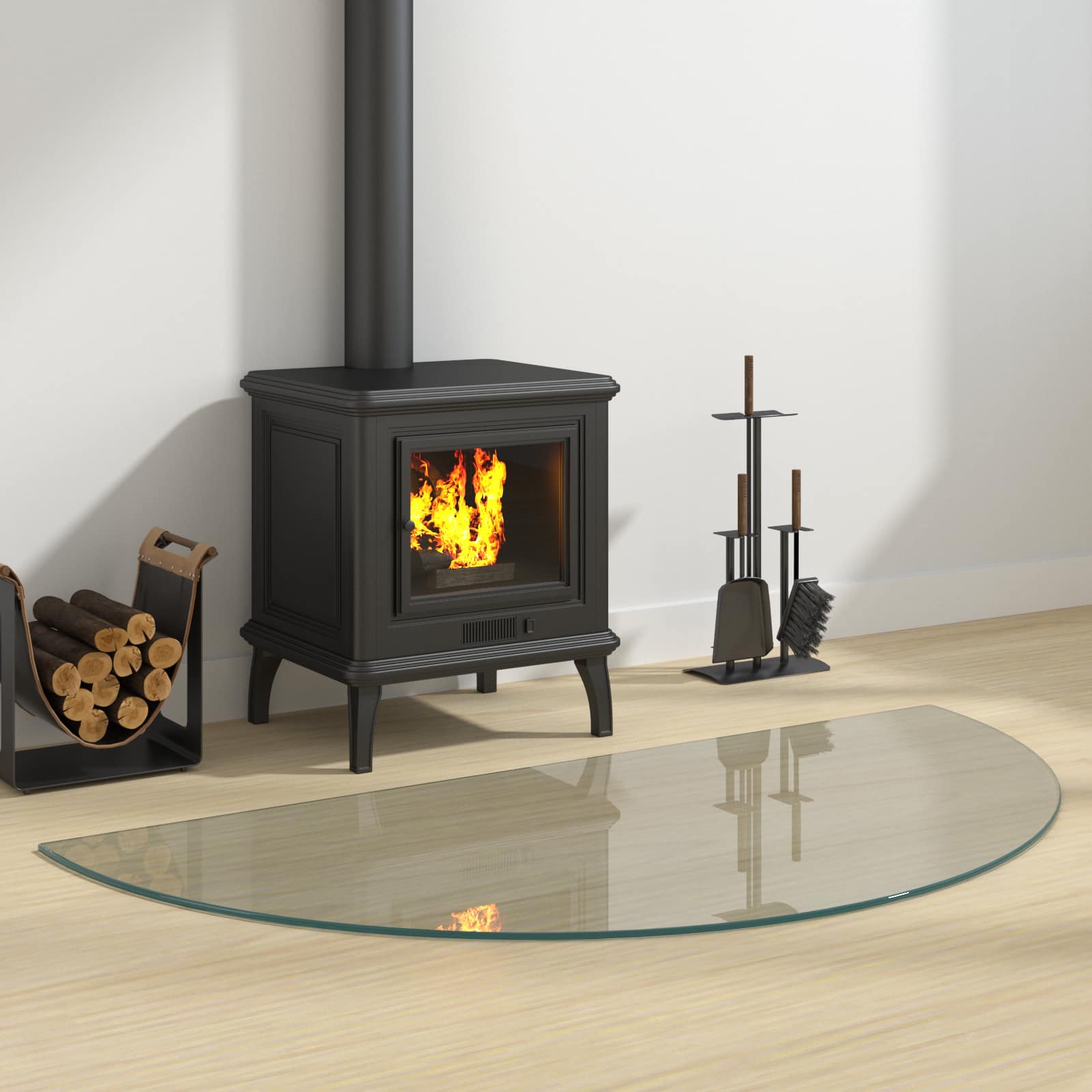 Staklena ploča za kamin *Transparent*an 1200 x 600 mm Stakl
