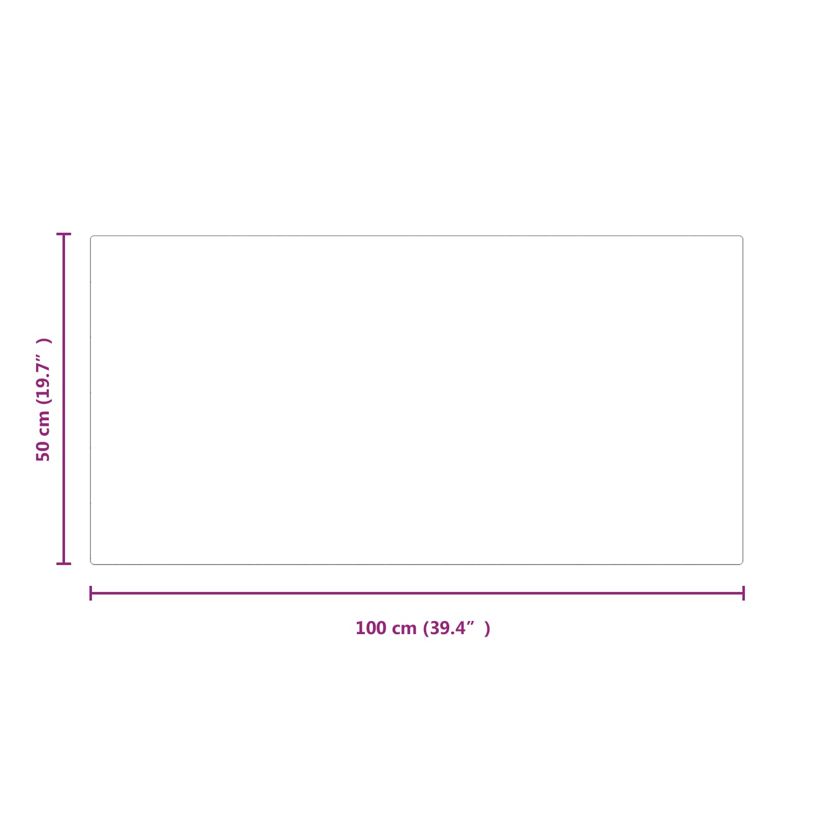 Staklena ploča za kamin *Transparent*an 100 x 50 cm Stakl