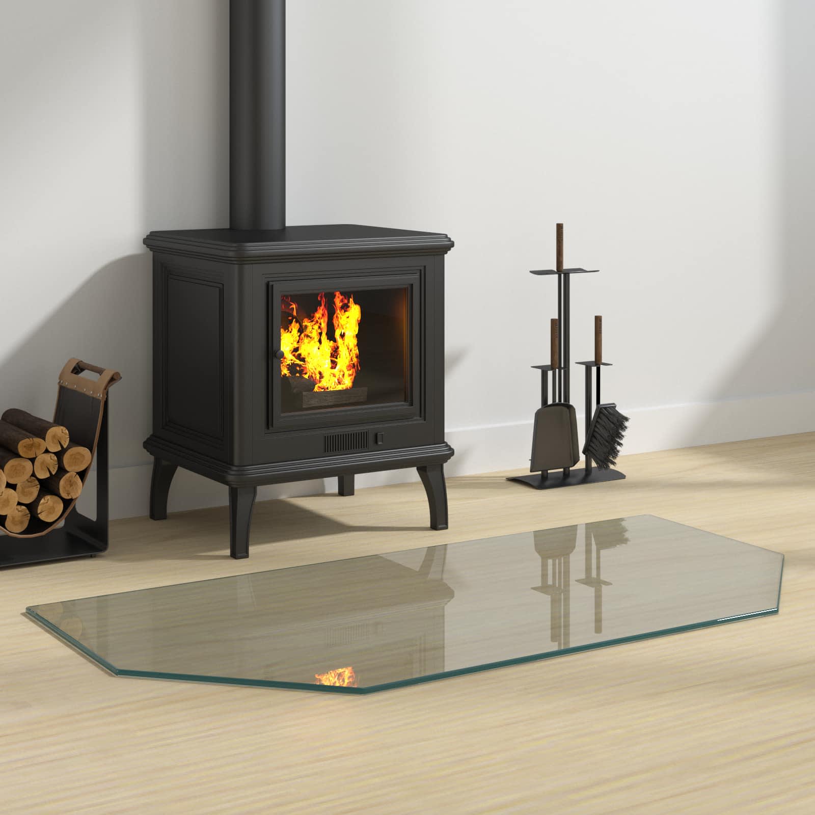 Staklena ploča za kamin *Transparent*an 100 x 50 cm Stakl