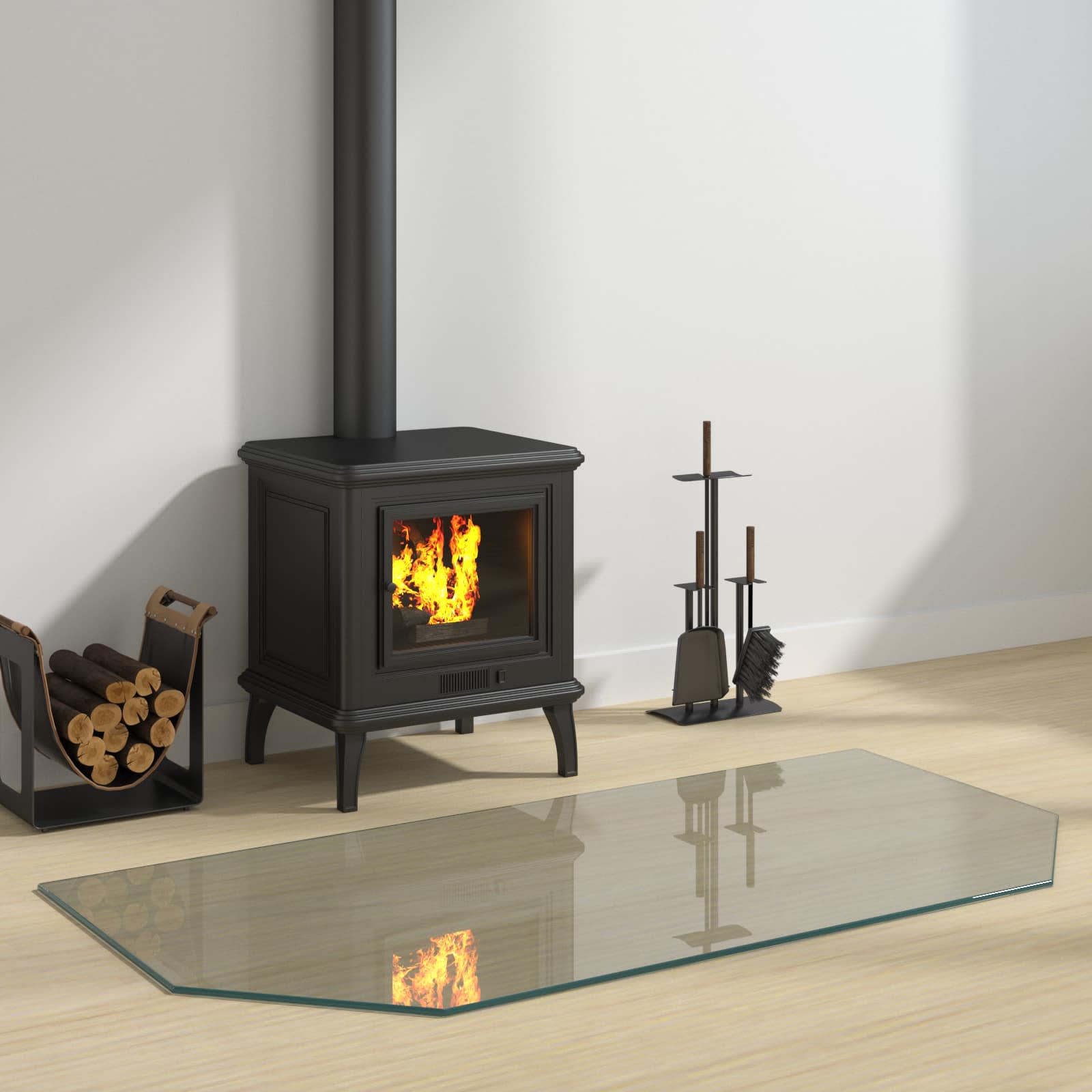 Staklena ploča za kamin *Transparent*an 120 x 60 cm Stakl