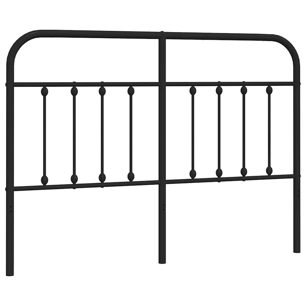 Metalno zamjensko uzglavlje crno 150 cm
