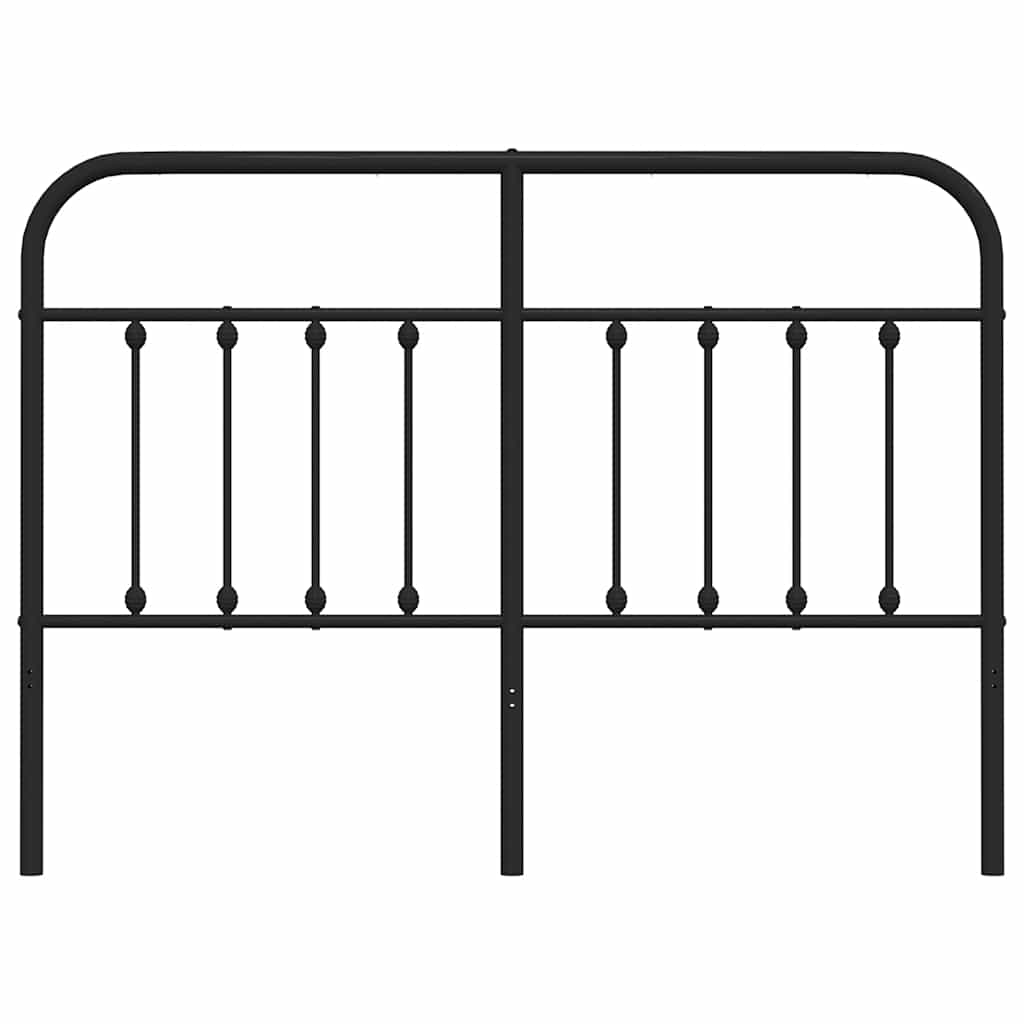 Metalno zamjensko uzglavlje crno 150 cm