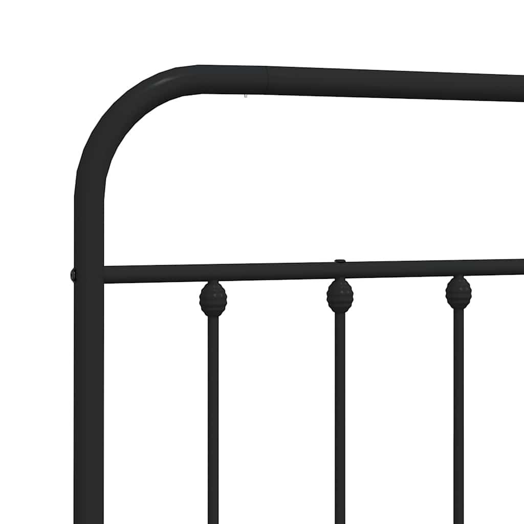 Metalno zamjensko uzglavlje crno 150 cm