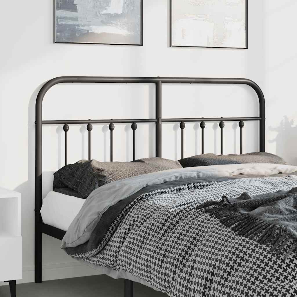 Metalno zamjensko uzglavlje crno 150 cm
