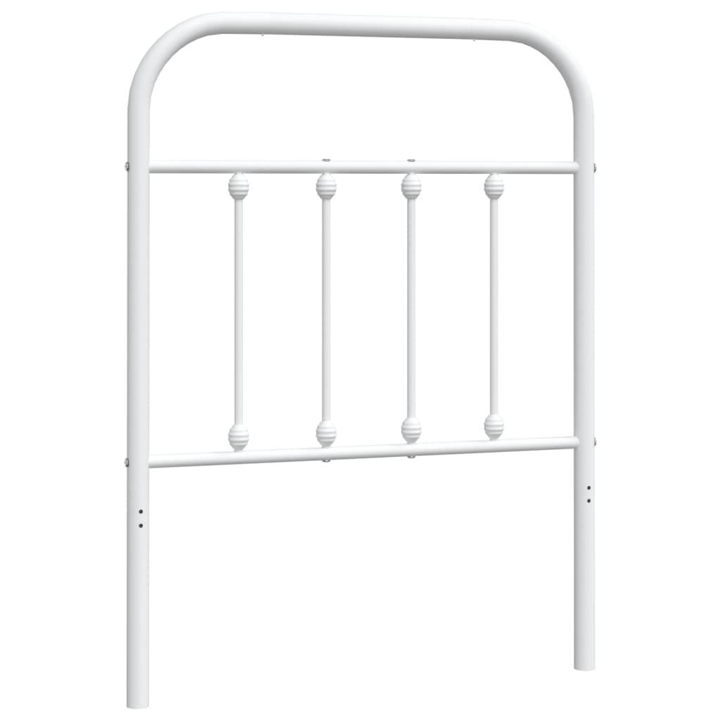 Metalno zamjensko uzglavlje bijelo 75 cm
