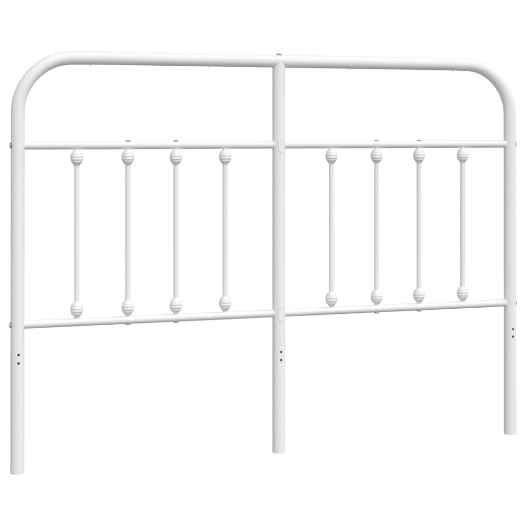 Metalno zamjensko uzglavlje bijelo 140 cm