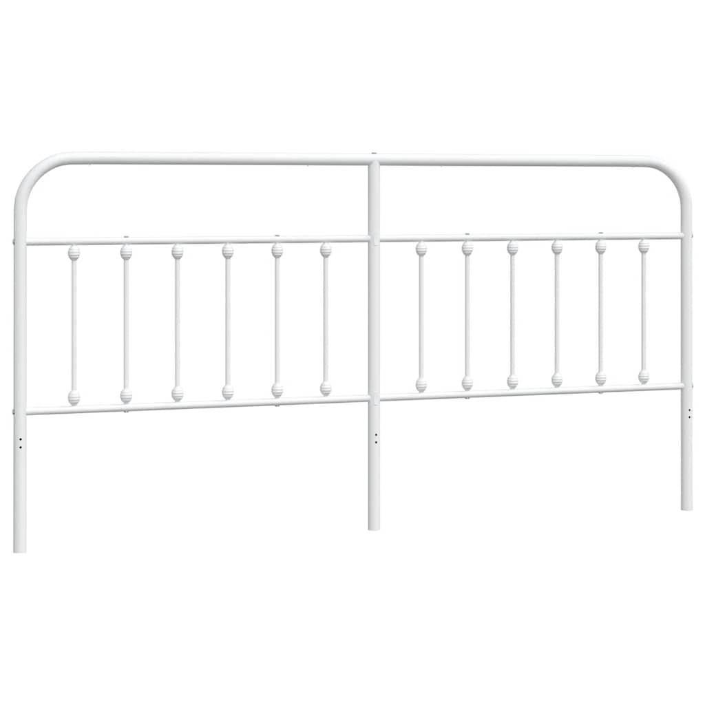 Metalno zamjensko uzglavlje bijelo 193 cm