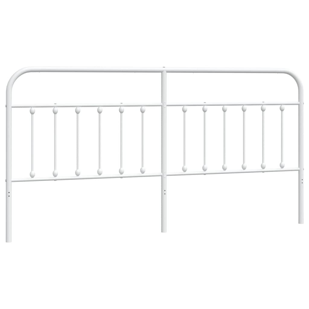 Metalno zamjensko uzglavlje bijelo 200 cm