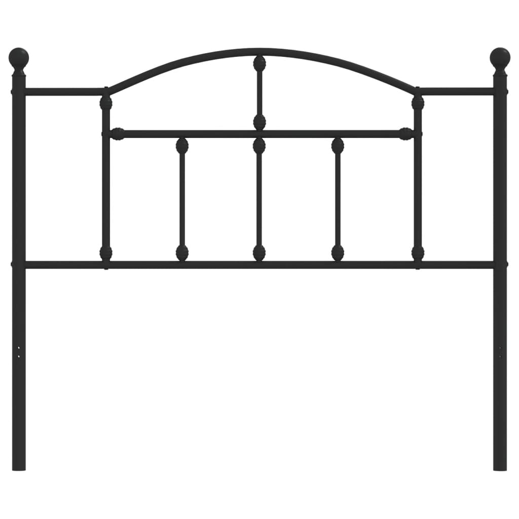 Metalno zamjensko uzglavlje crno 107 cm