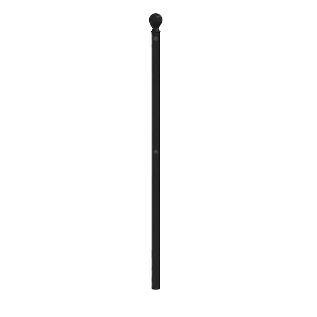 Metalno zamjensko uzglavlje crno 160 cm