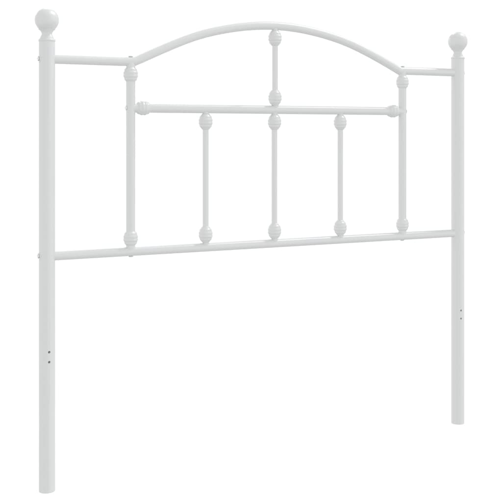 Metalno zamjensko uzglavlje bijelo 100 cm