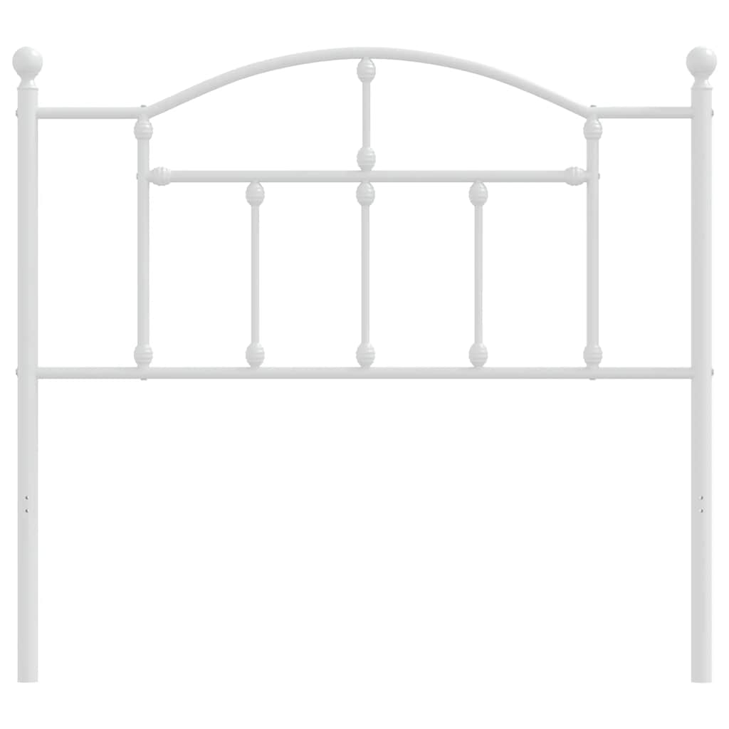 Metalno zamjensko uzglavlje bijelo 100 cm