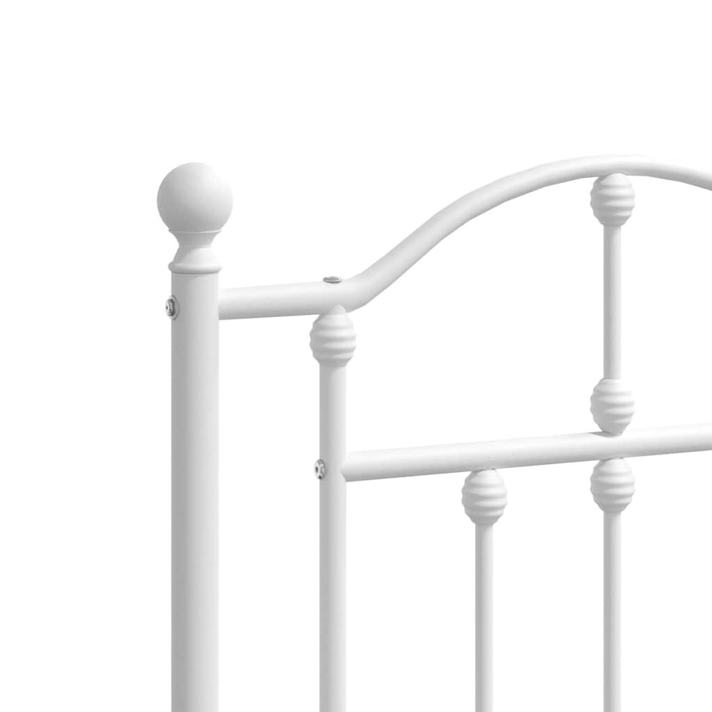Metalno zamjensko uzglavlje bijelo 135 cm