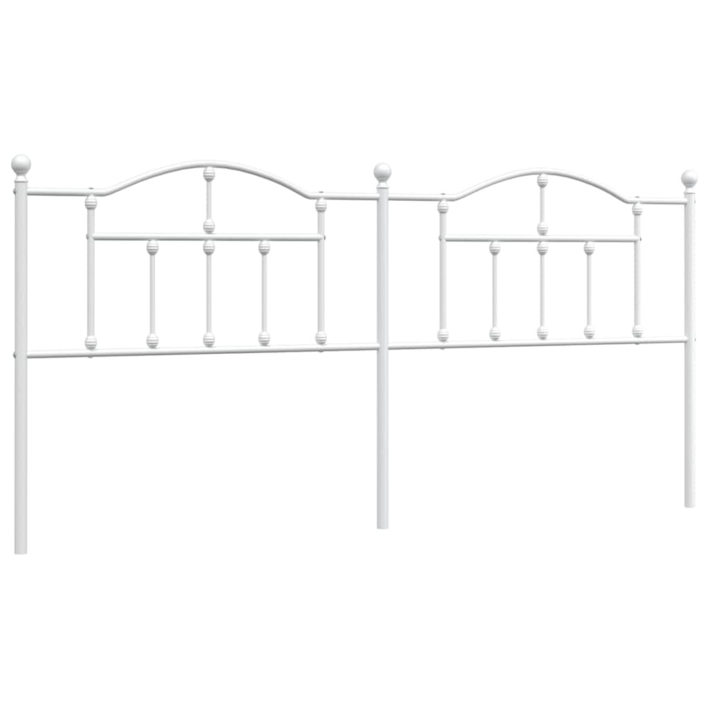 Metalno zamjensko uzglavlje bijelo 193 cm