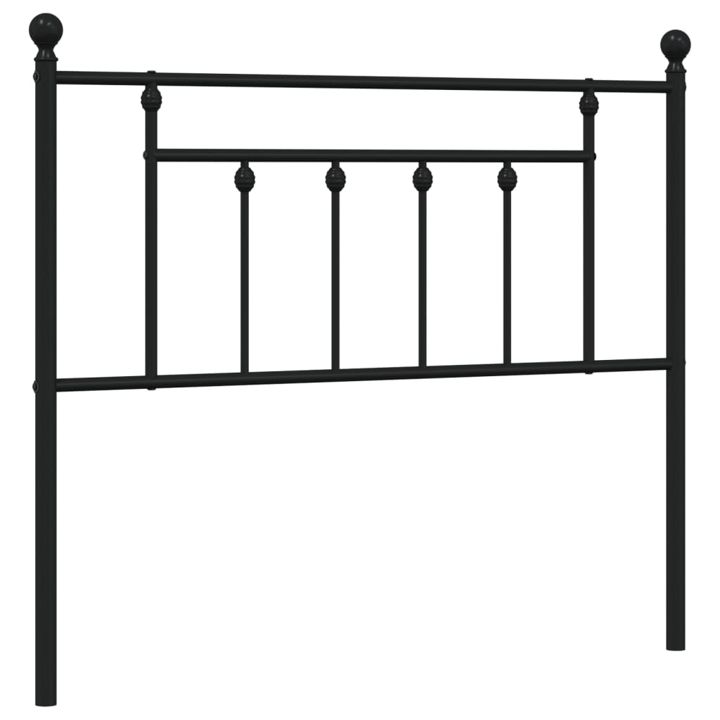 Metalno zamjensko uzglavlje crno 107 cm