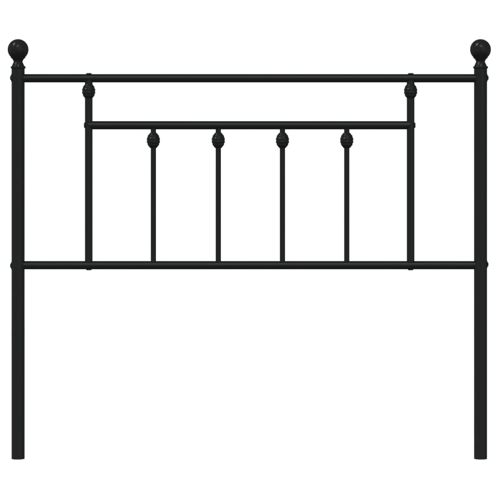 Metalno zamjensko uzglavlje crno 107 cm