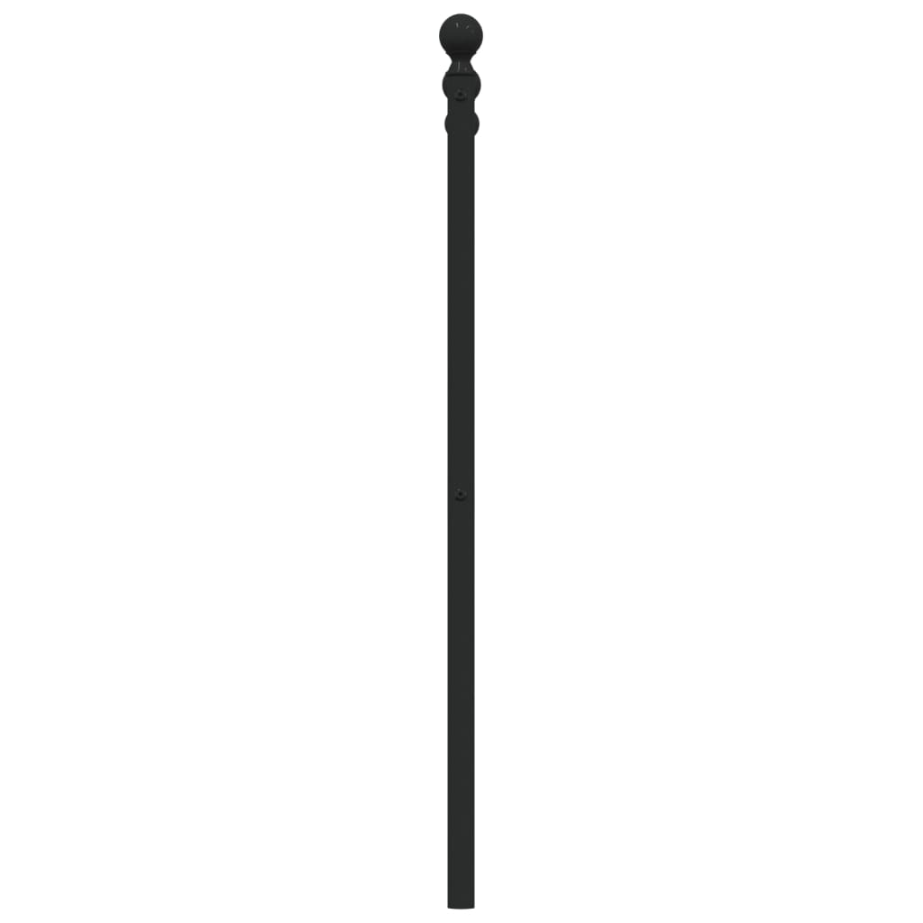 Metalno zamjensko uzglavlje crno 107 cm