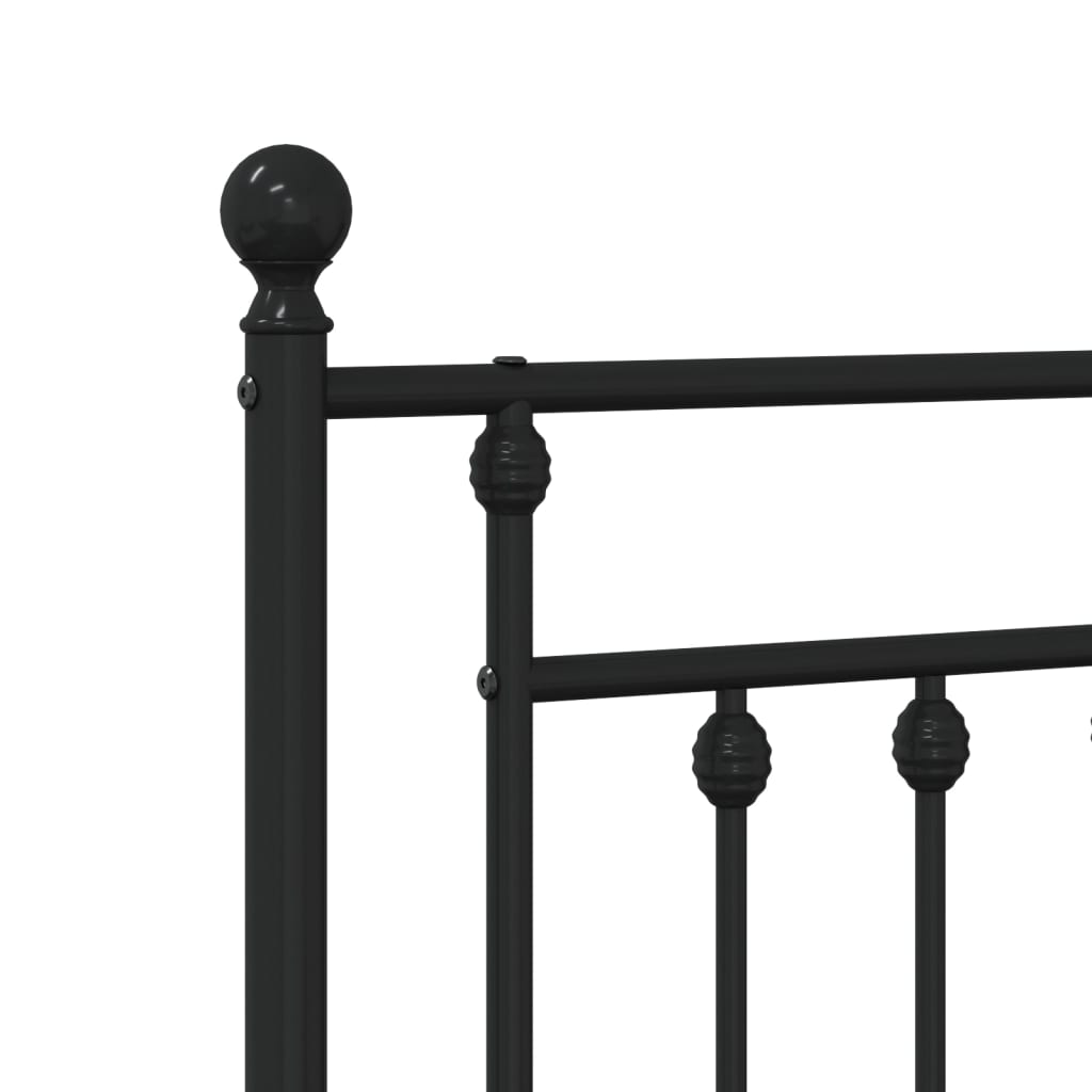 Metalno zamjensko uzglavlje crno 107 cm
