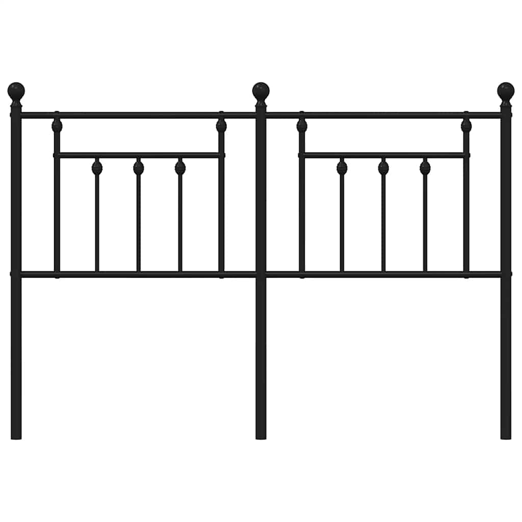 Metalno zamjensko uzglavlje crno 140 cm